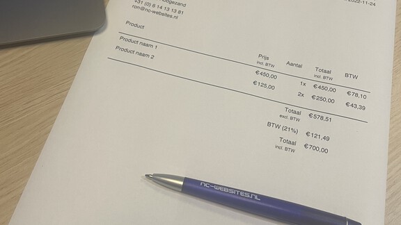 Offertesysteem met template